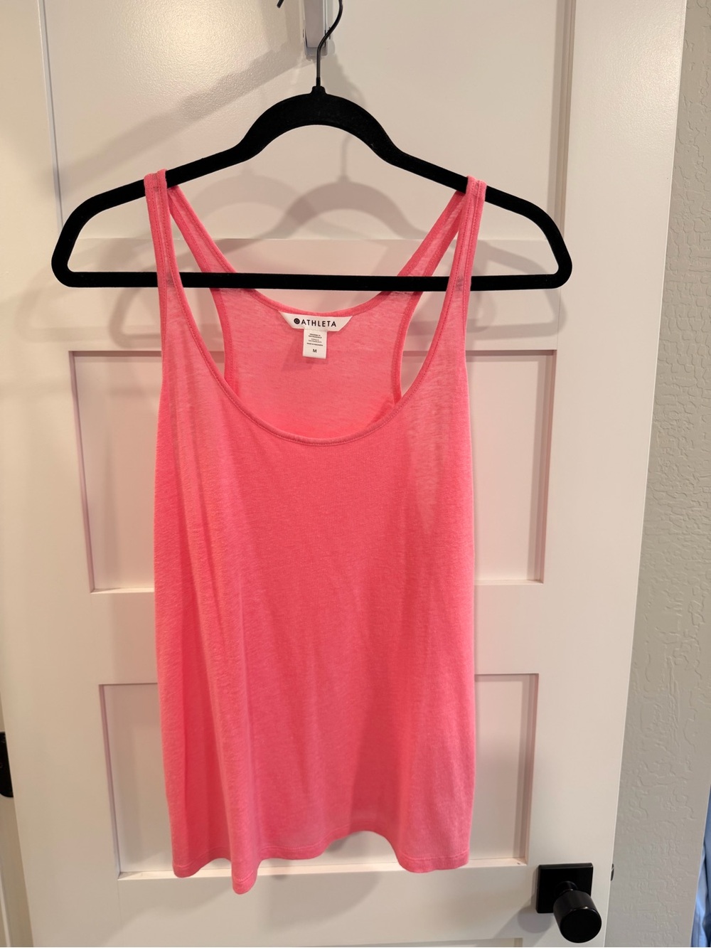 Athleta Coral Pink Double-Strap Racerback Tank